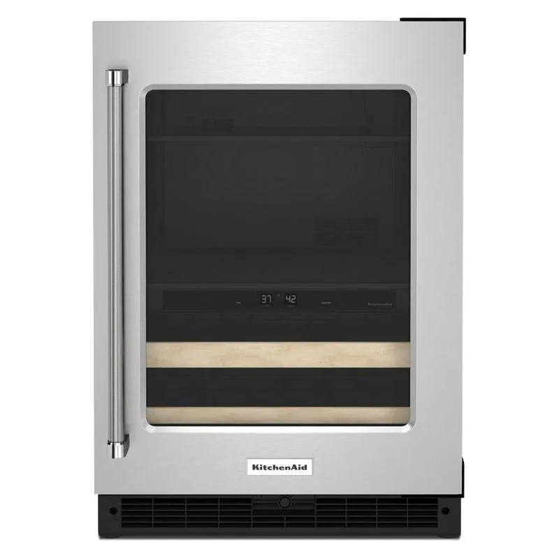 Frigobar 138 L KitchenAid Acero Inoxidable Puerta Apertura Derecha