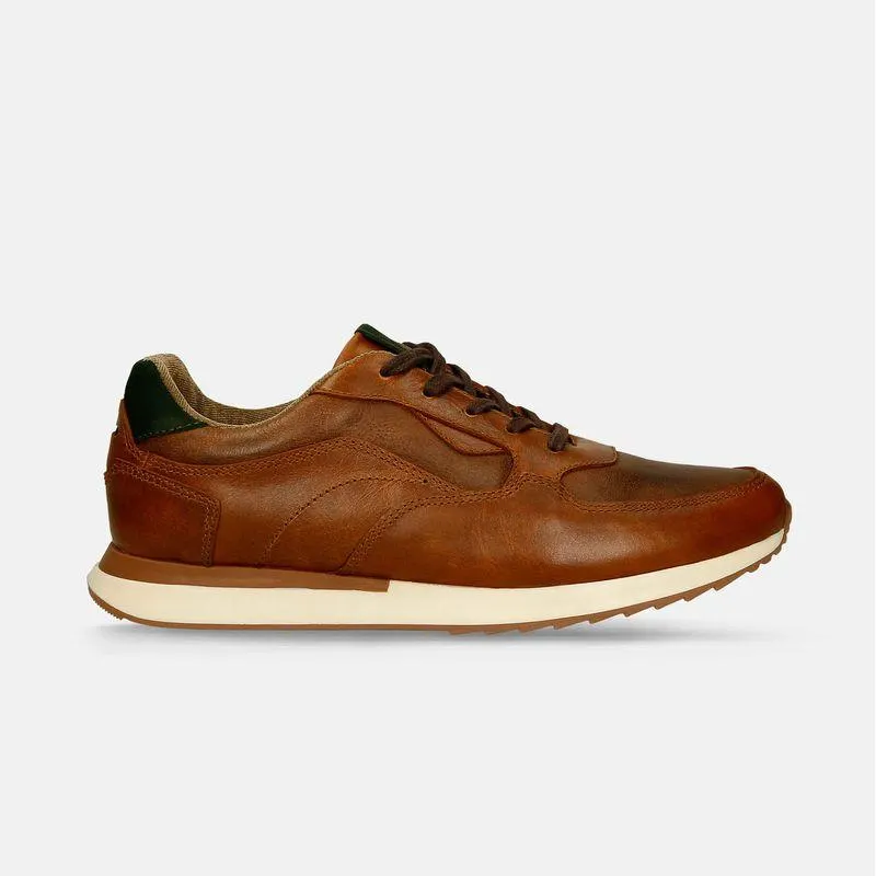 Tenis Casuales Miel Bata Leonel Sierra Hombre