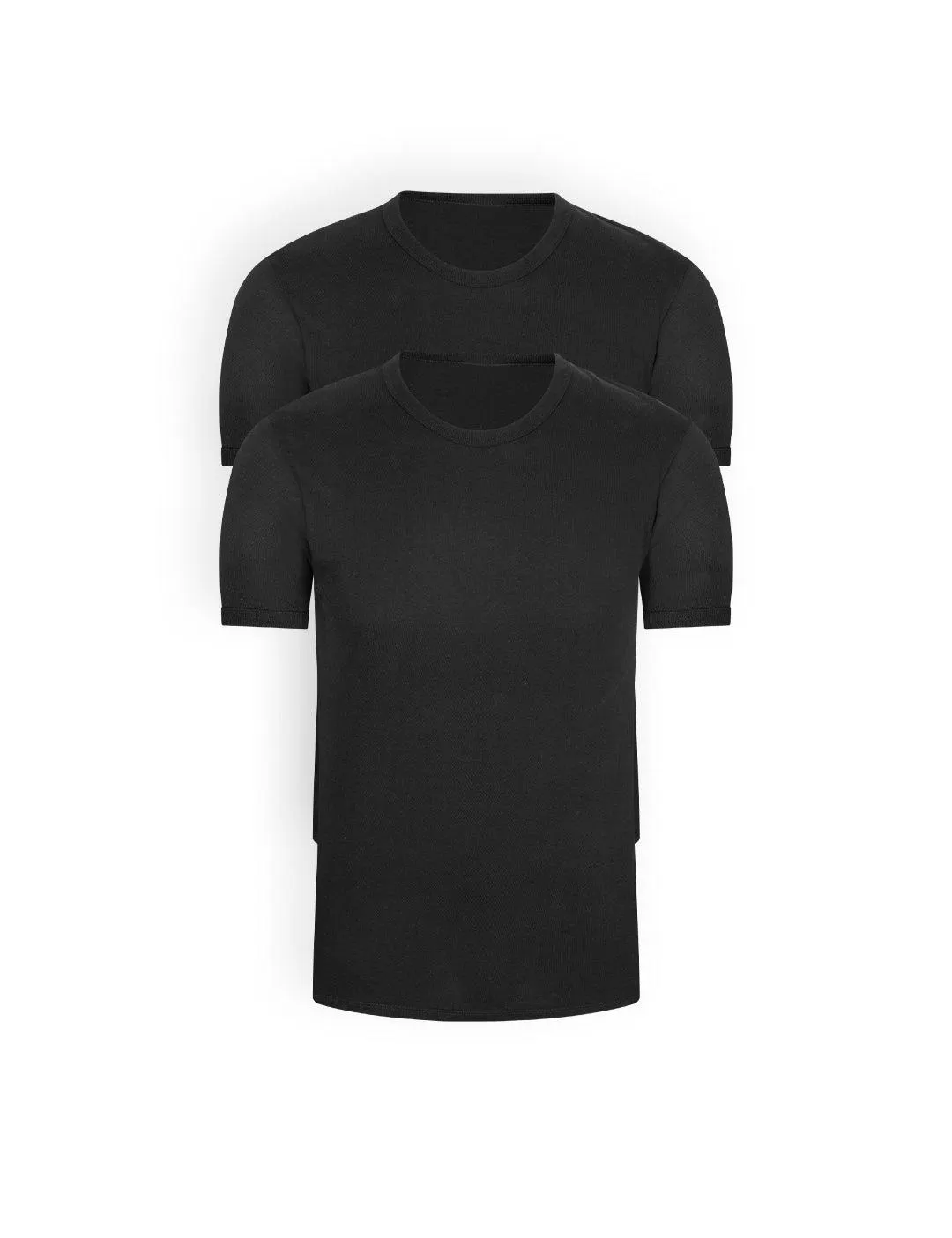 Camiseta cuello redondo de algodón peinado (Pack X2)(2520)