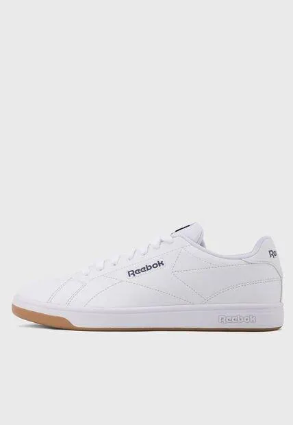 Tenis Lifestyle Blanco-Café-Azul Navy Reebok Court Clean