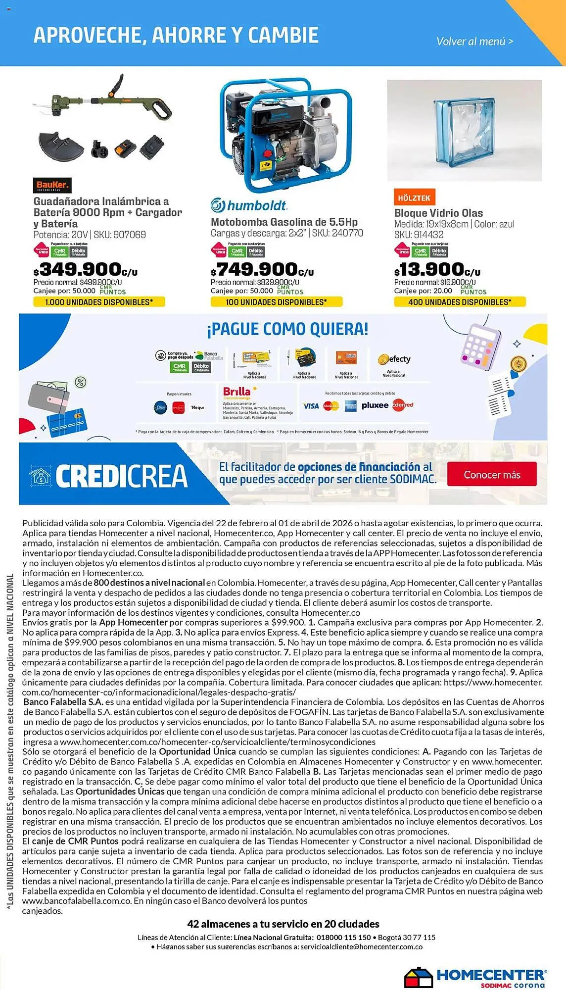 Catalogo de Catálogo Homecenter 26 de marzo al 2 de abril 2026 - Pag 25