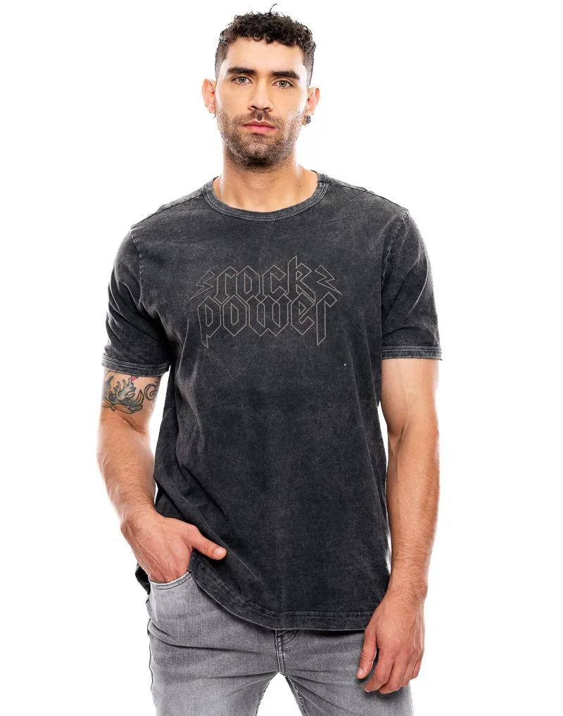 Camiseta Manga Corta Con Estampado En Frente