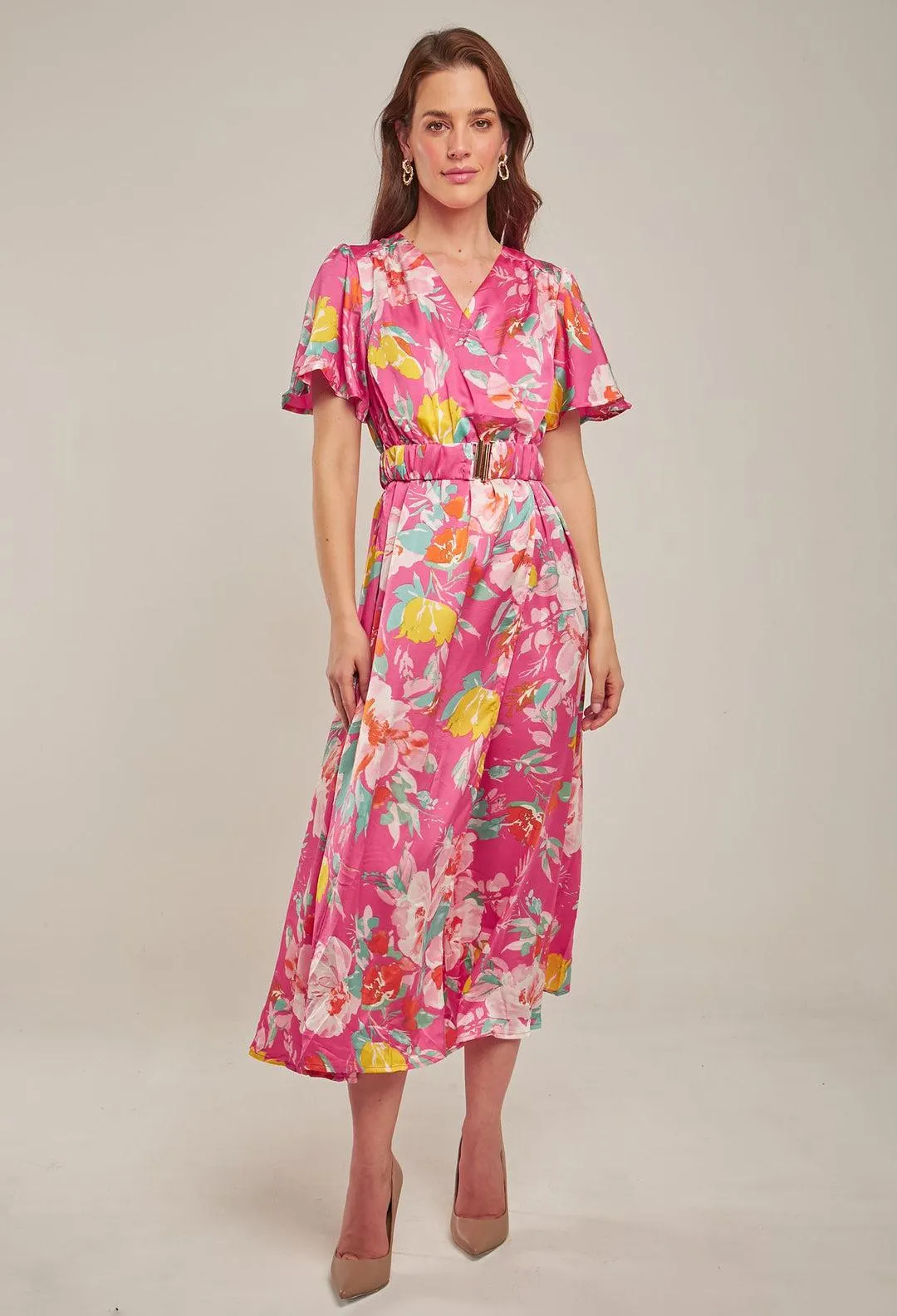 Vestido Largo Estampado Mujer- SALE