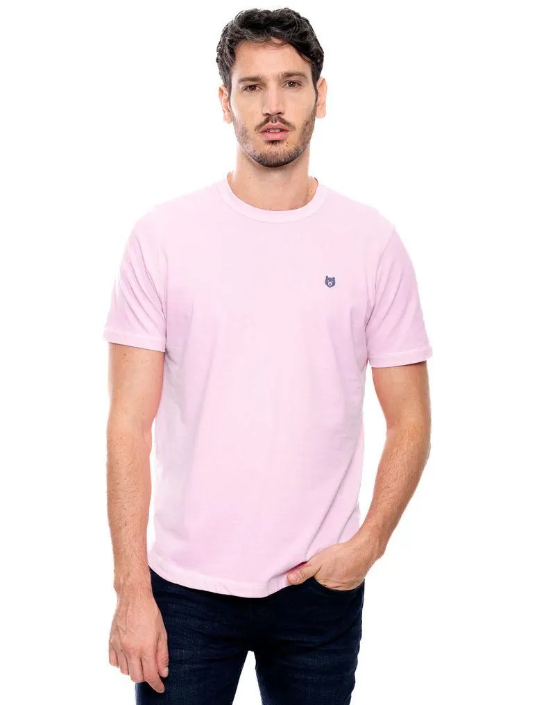 Camiseta Cuello Redondo Con Estampado De Oso