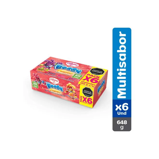 Gelatina Boggy Premio x6 Und Vaso 108 g