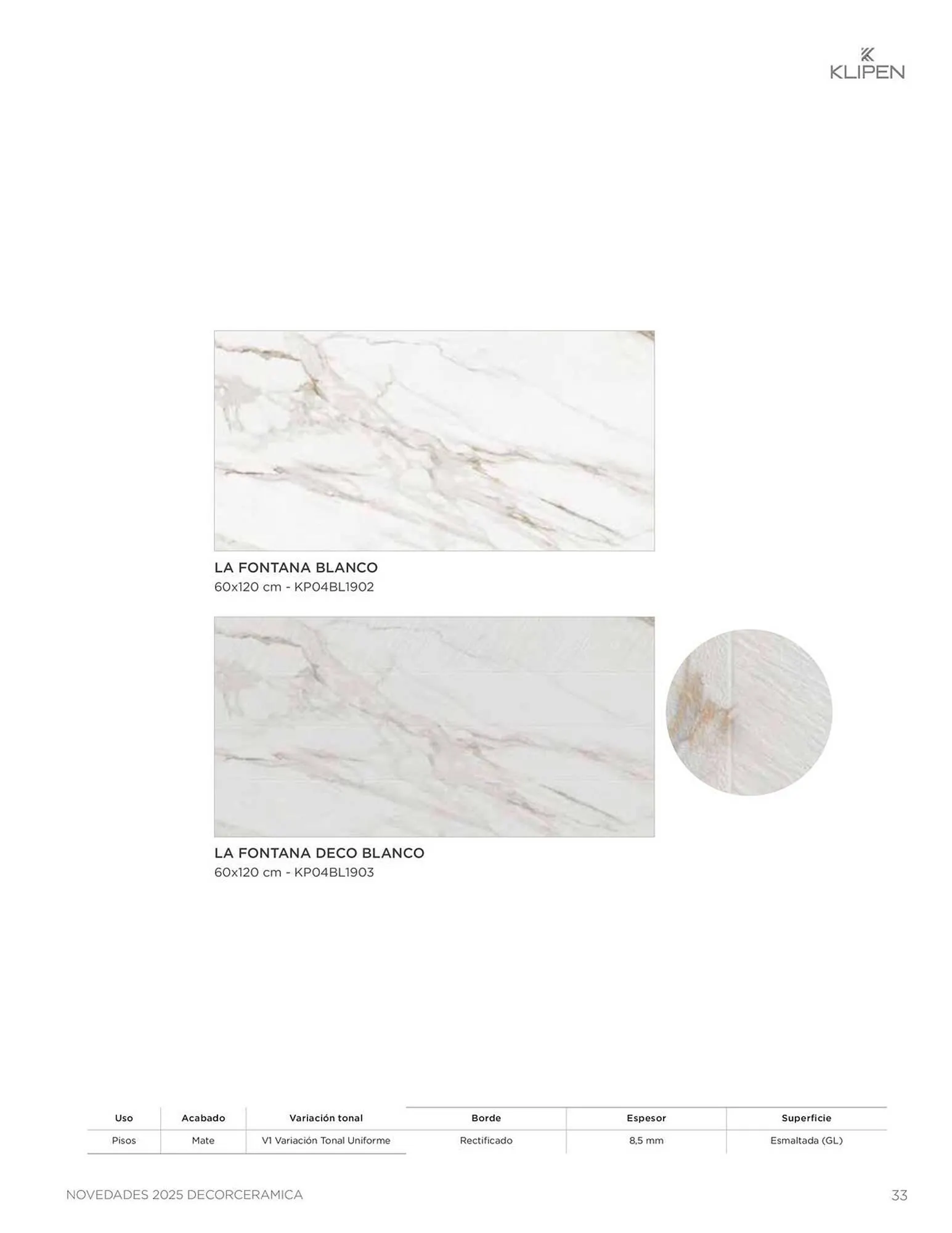 Catalogo de Catálogo Decorceramica 9 de diciembre al 31 de diciembre 2025 - Pag 33