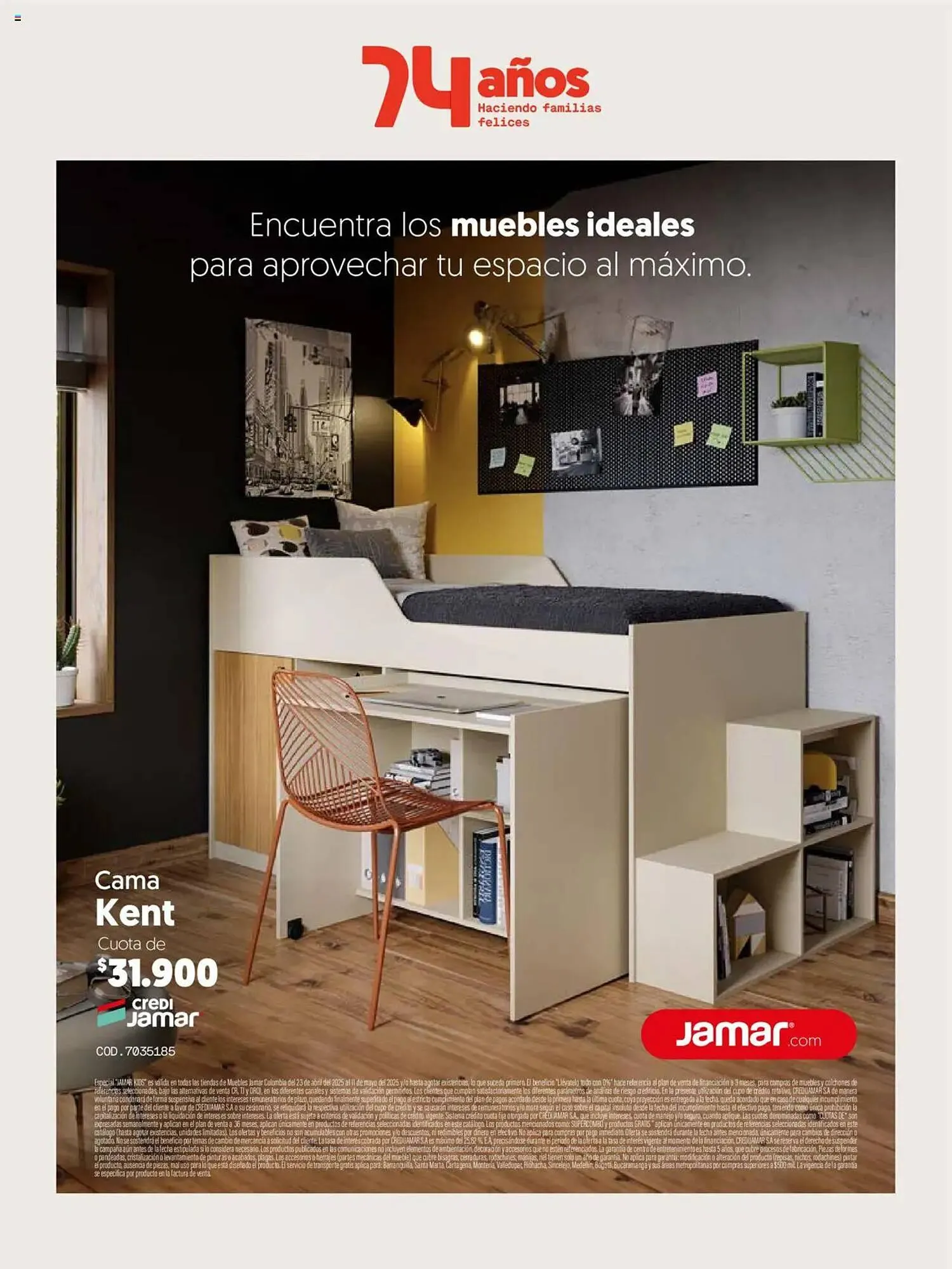 Catalogo de Catálogo Muebles Jamar 23 de abril al 11 de mayo 2025 - Pag 14