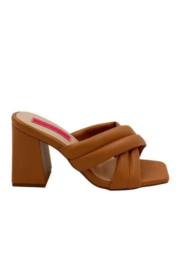 Sandalia tacon beige para mujer maya