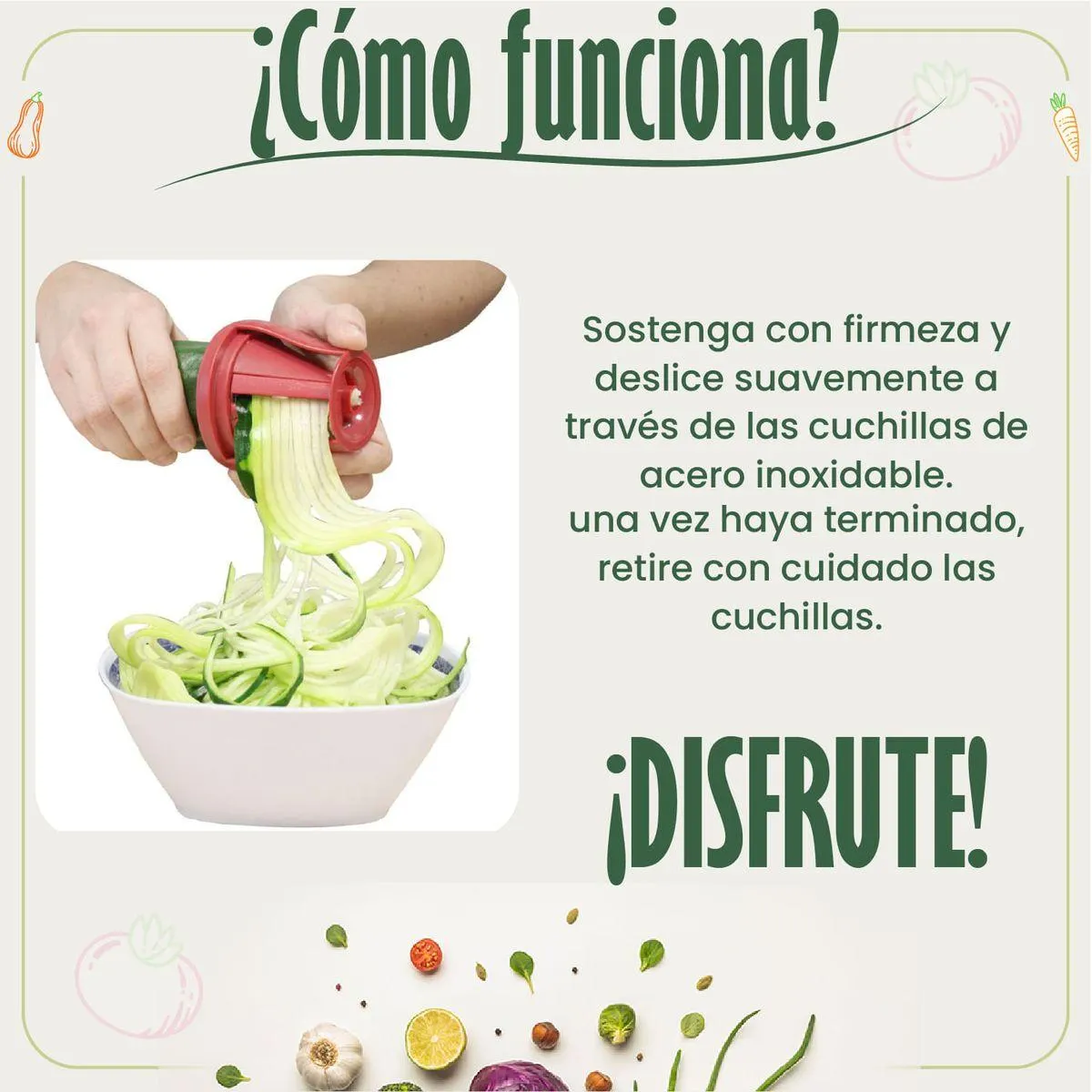 Cortador de verduras en espiral - Vegitrim
