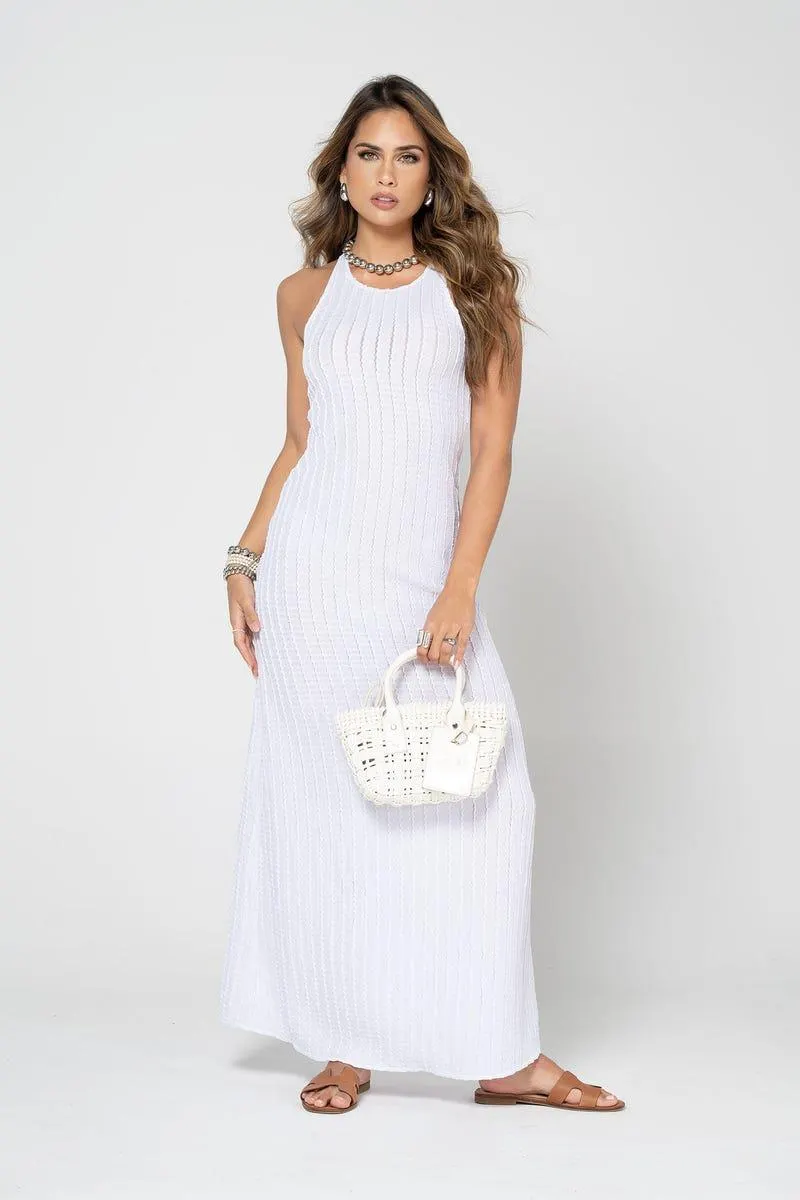 VESTIDO LARGO Blanco
