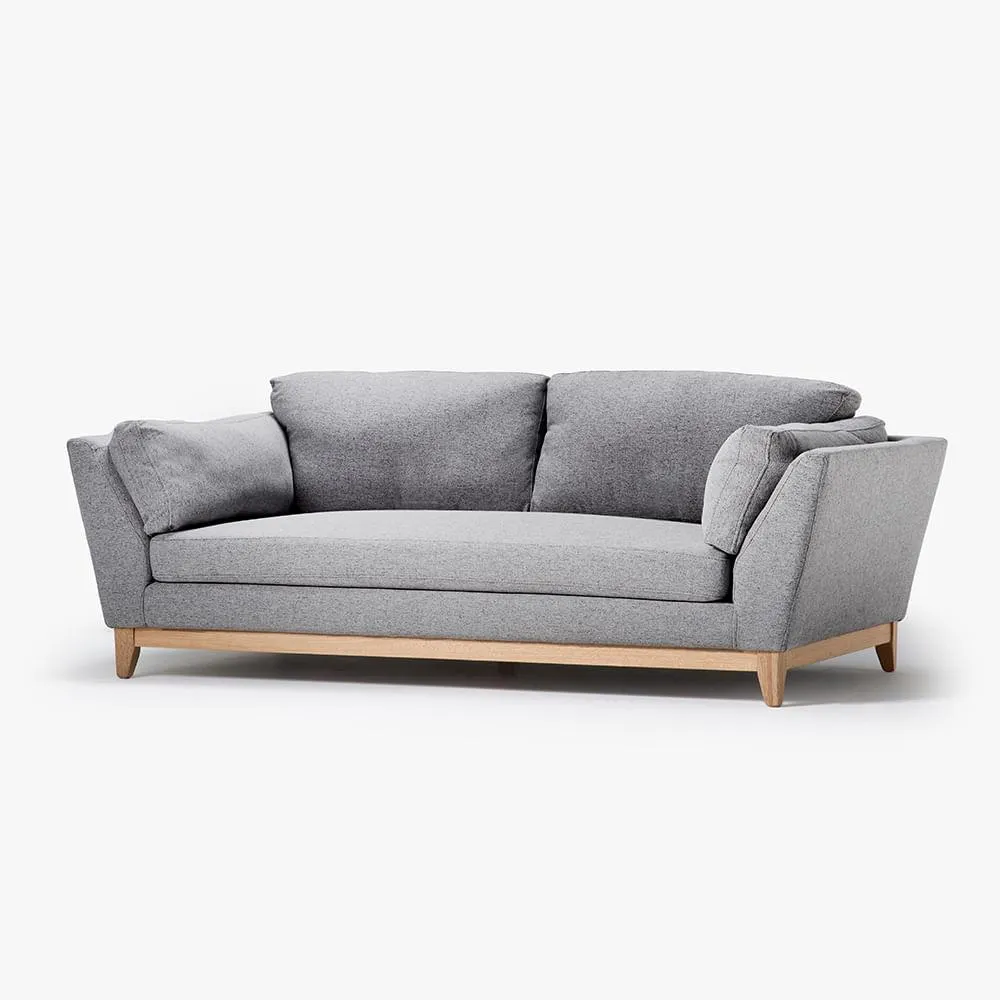 Sofá Kate (Pocket) 3 Puestos Tela Gris