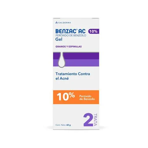 Benzac Ac Gel 10% Tubo X 60 Gr