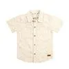 Camisa manga corta marfil para bebé niño