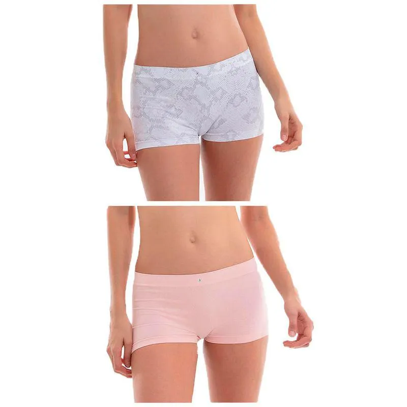 Duo Boxer Normal Casual Tic Tac Punto Blanco