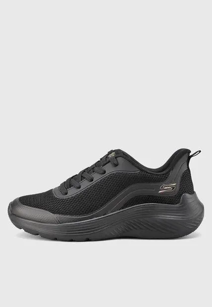 Tenis Training Negro-Blanco SKECHERS BOBS Sport Squad Waves