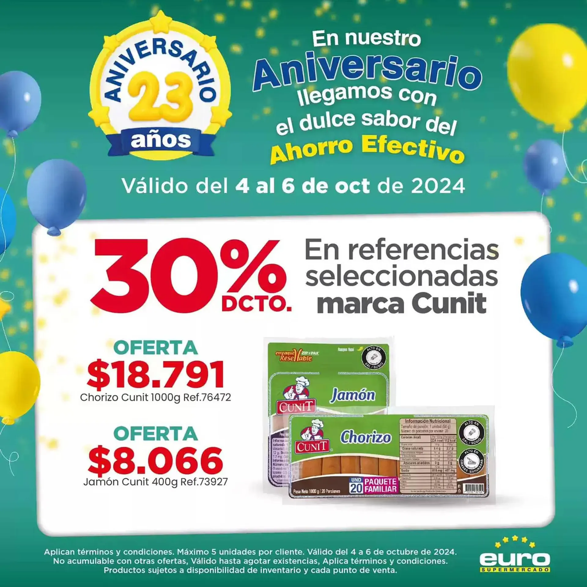 Catalogo de Catálogo Euro Supermercados 6 de octubre al 20 de octubre 2024 - Pag 3