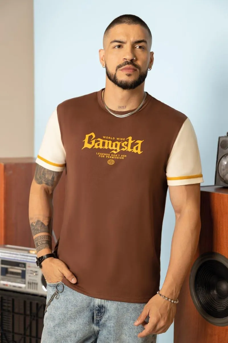 CAMISETA MANGA CORTA Café