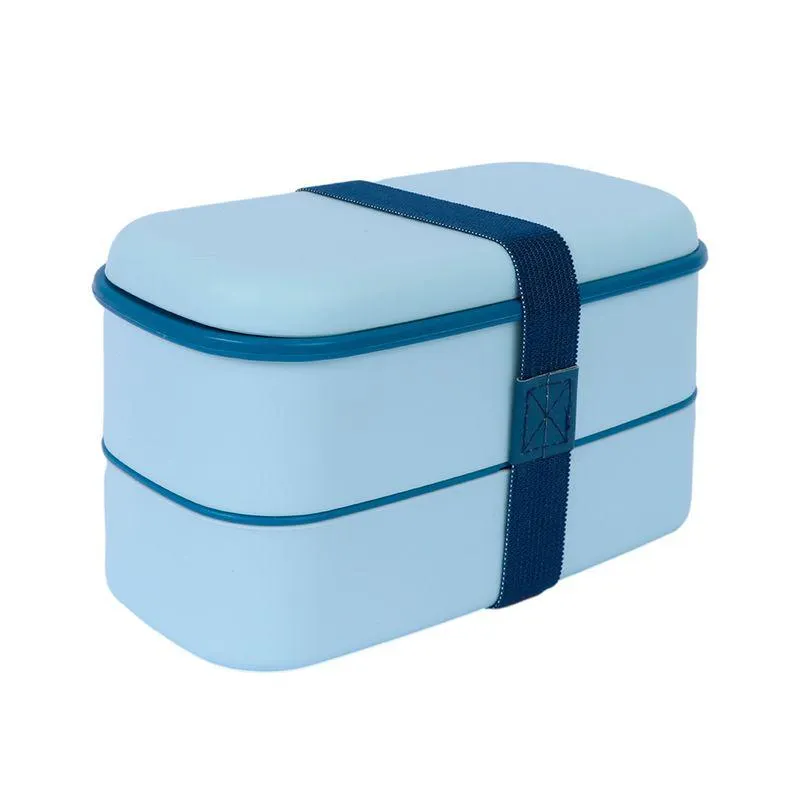 Contenedor Para Comida, 2 Espacios, Estilo Nordico 684 Ml, Amarillo