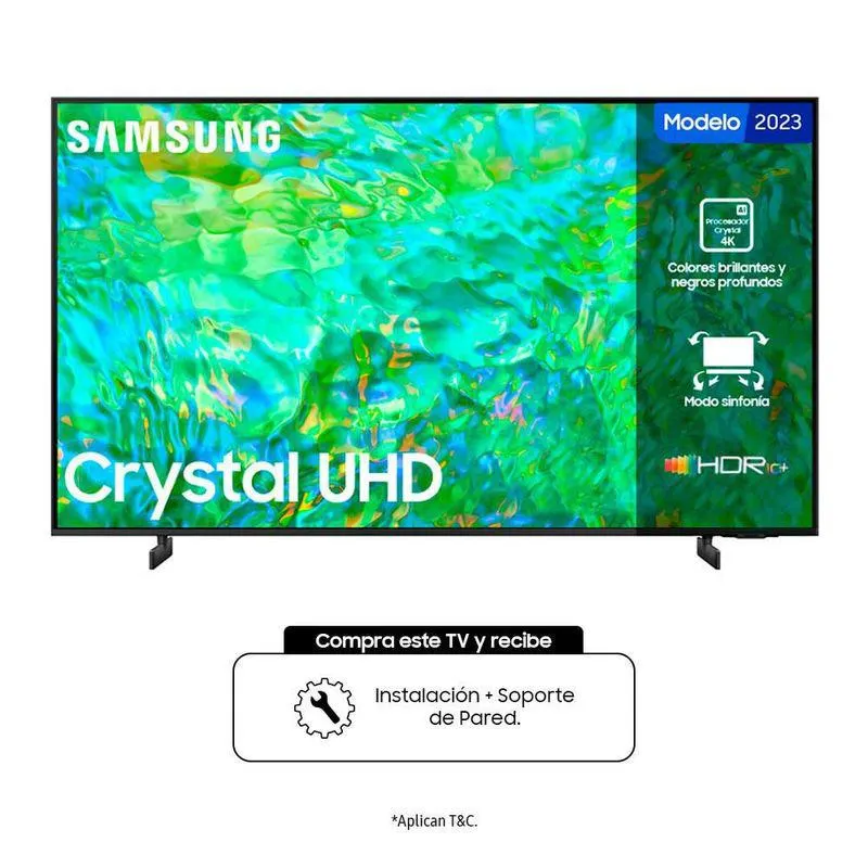 Televisor SAMSUNG 85 Pulgadas LED Uhd4K Smart TV UN85CU8000KXZL