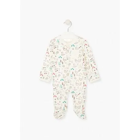 PIJAMA ESTAMPADA NIÑO BABY LOSAN REF 02V-P005AL CRUDO