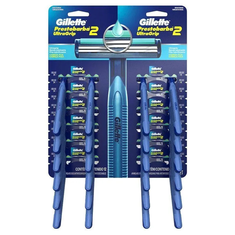 Maquina Afeitar Gillette Prestobarba 2 Ultragrip Pqte X 1 Und