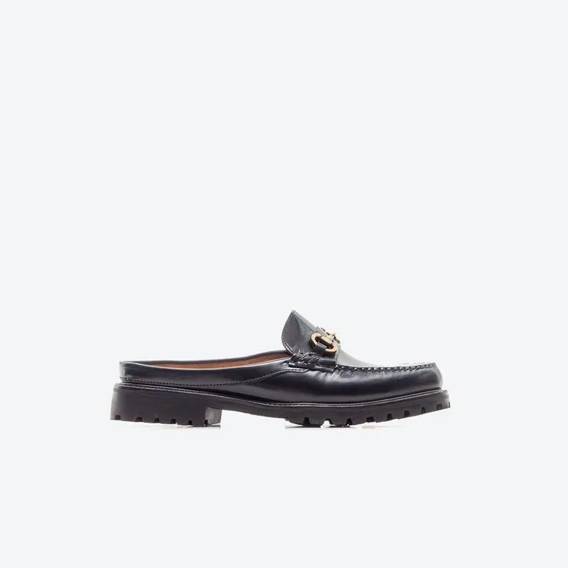 The Mule Bit Lug Loafer Mocasín Casual Mujer Freeport Z1jq Negro