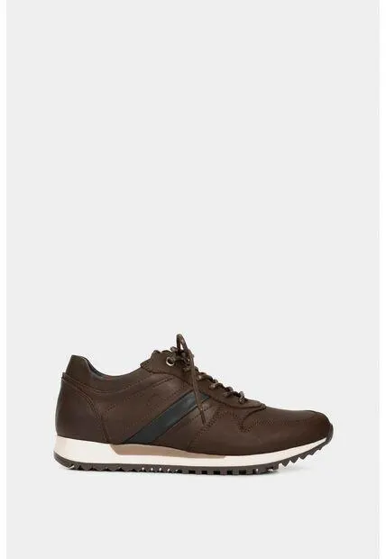 Tenis Romeo De Cuero Para Hombre Efecto Envejecido Cafe Tenis Romeo De Cuero Para Hombre Efecto Envejecido Cafe 40 Vélez