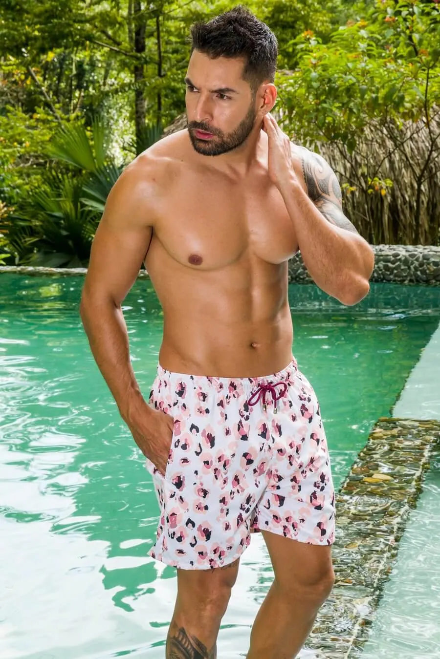 Men's Swim Trunks Quick Dry Shorts With Pockets 1001 05 06