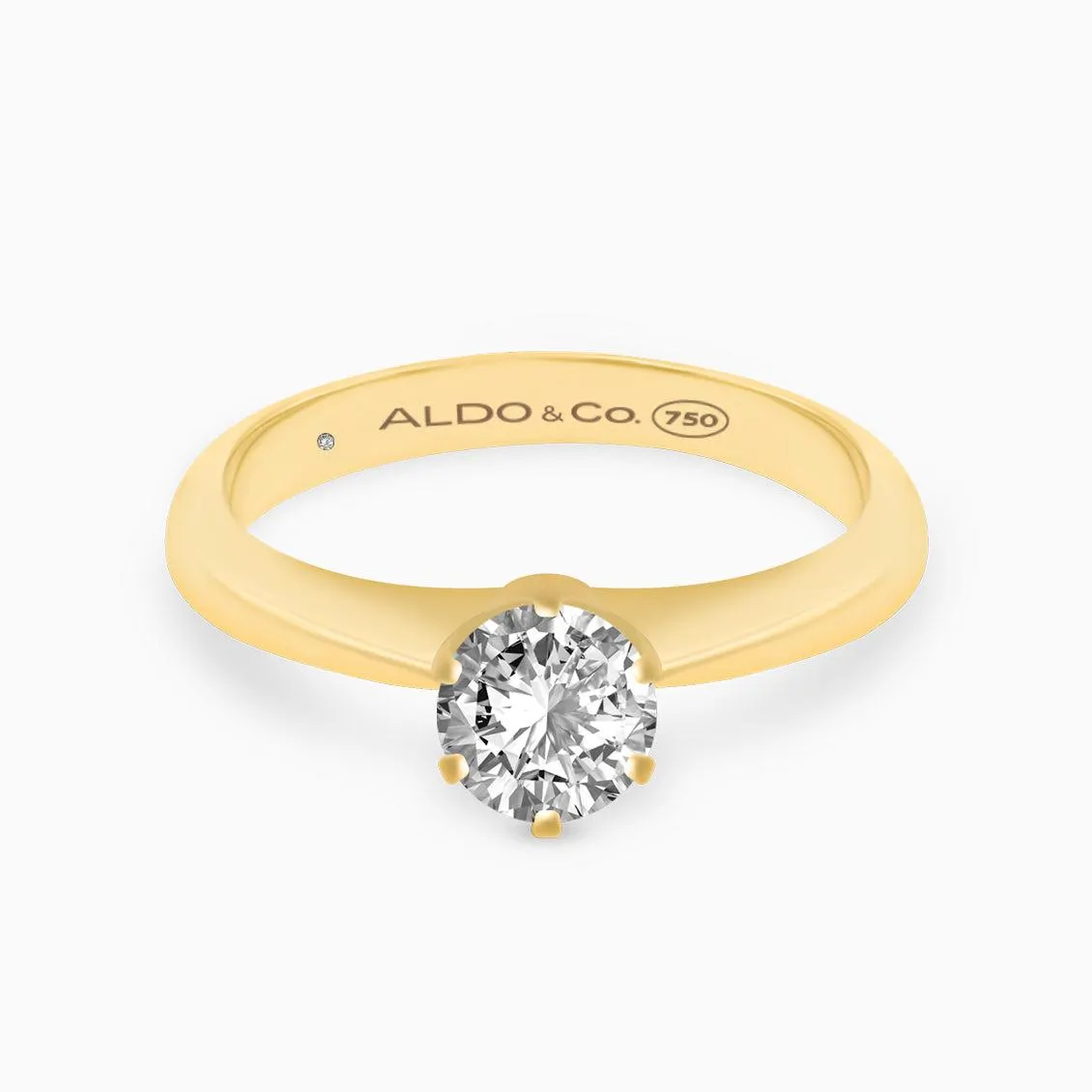 Anillo de Compromiso modelo eterno