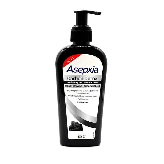 Asepxia Jabon Liquido Facial Antiacne Carbon 200Ml