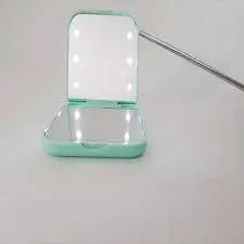 Espejo Mini con 6 luces LED amplia 1 xsobre 3x tamaño Bolsillo Menta