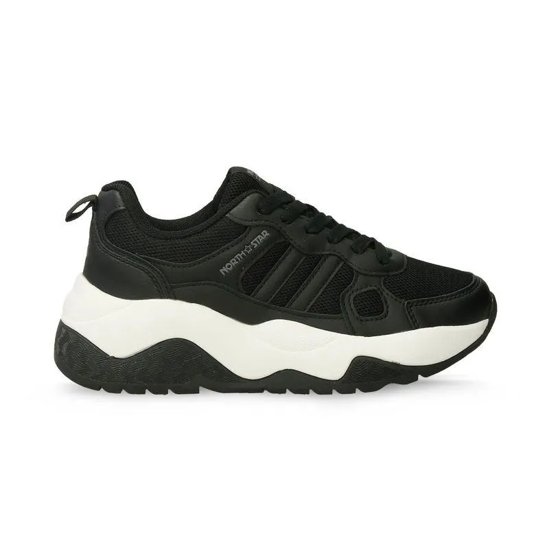 Tenis Casuales Negro North Star Ivette Fang Mujer