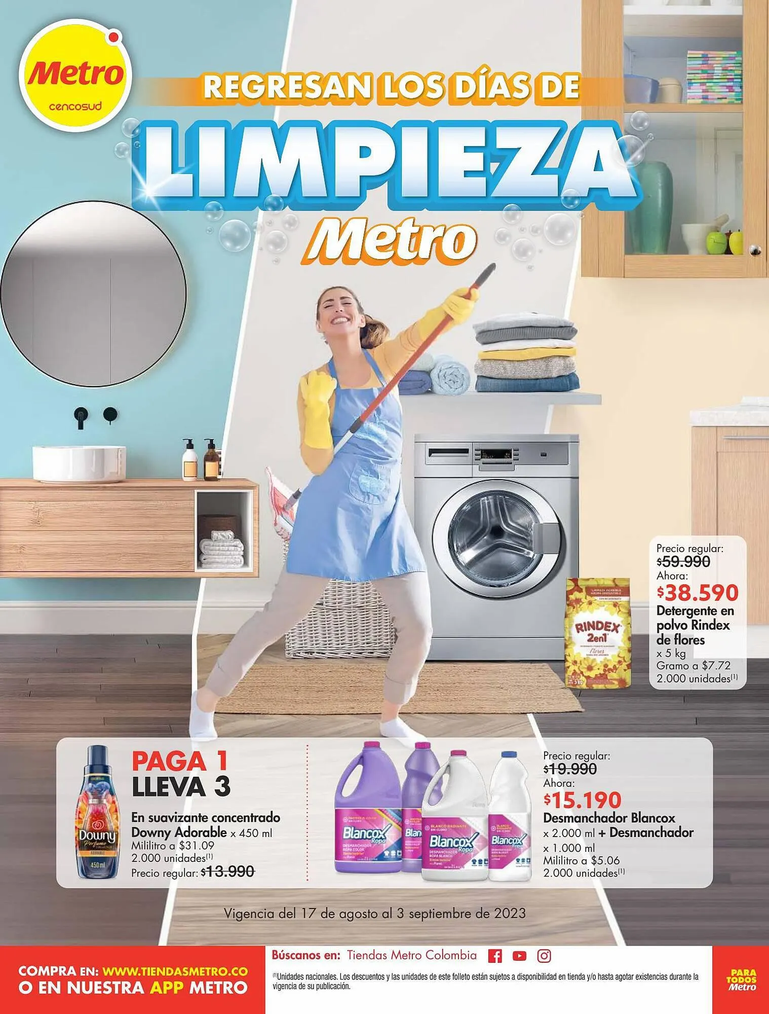 Catalogo de Catálogo Metro 17 de agosto al 3 de septiembre 2023 - Pag 1