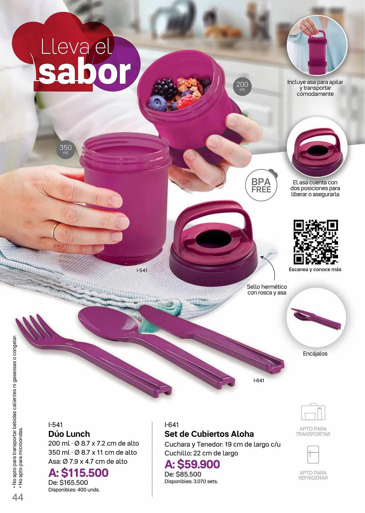 Catalogo de Catálogo Tupperware 8 de septiembre al 5 de octubre 2023 - Pag 44