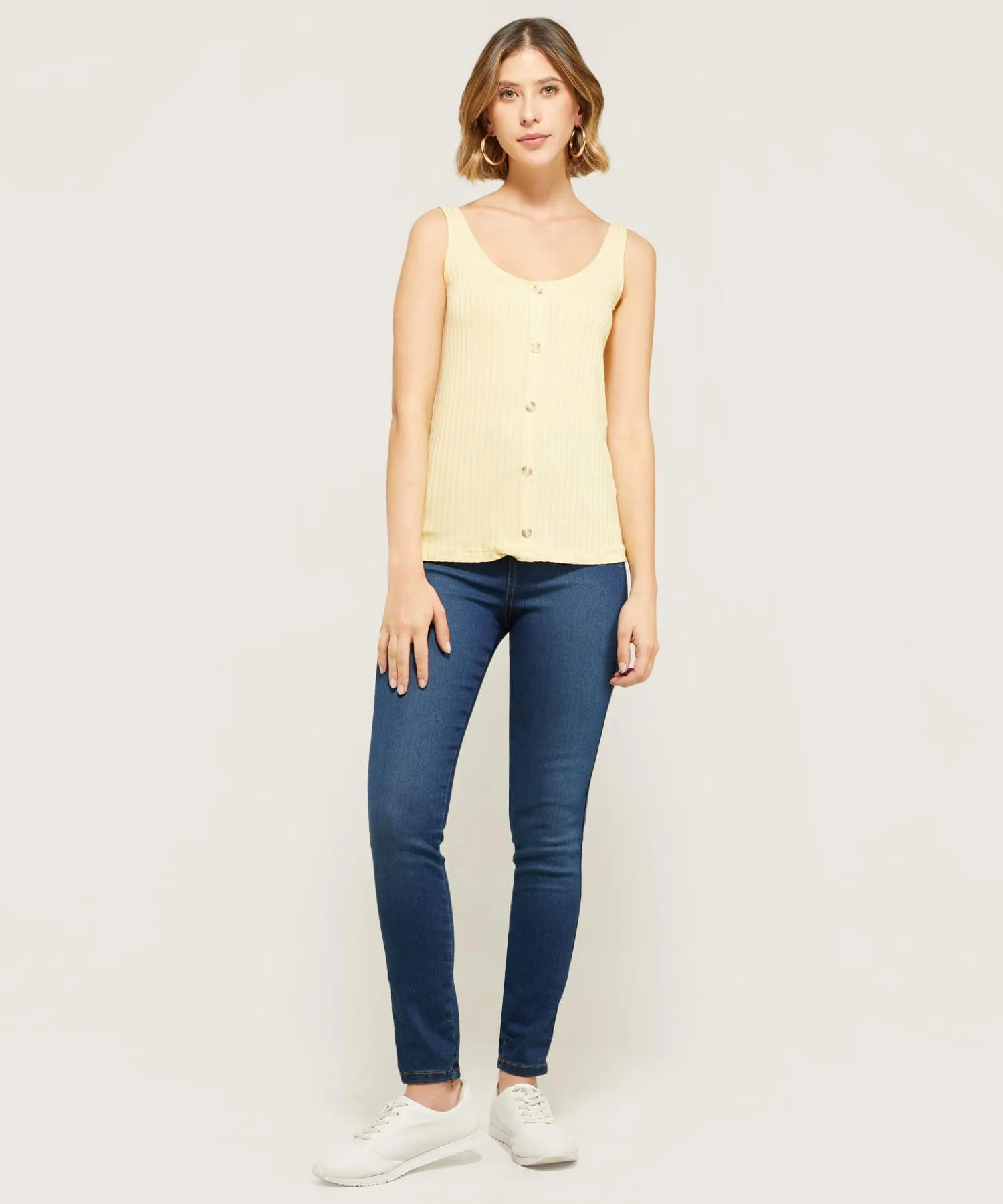 Jegging Tiro Alto Tono Oscuro