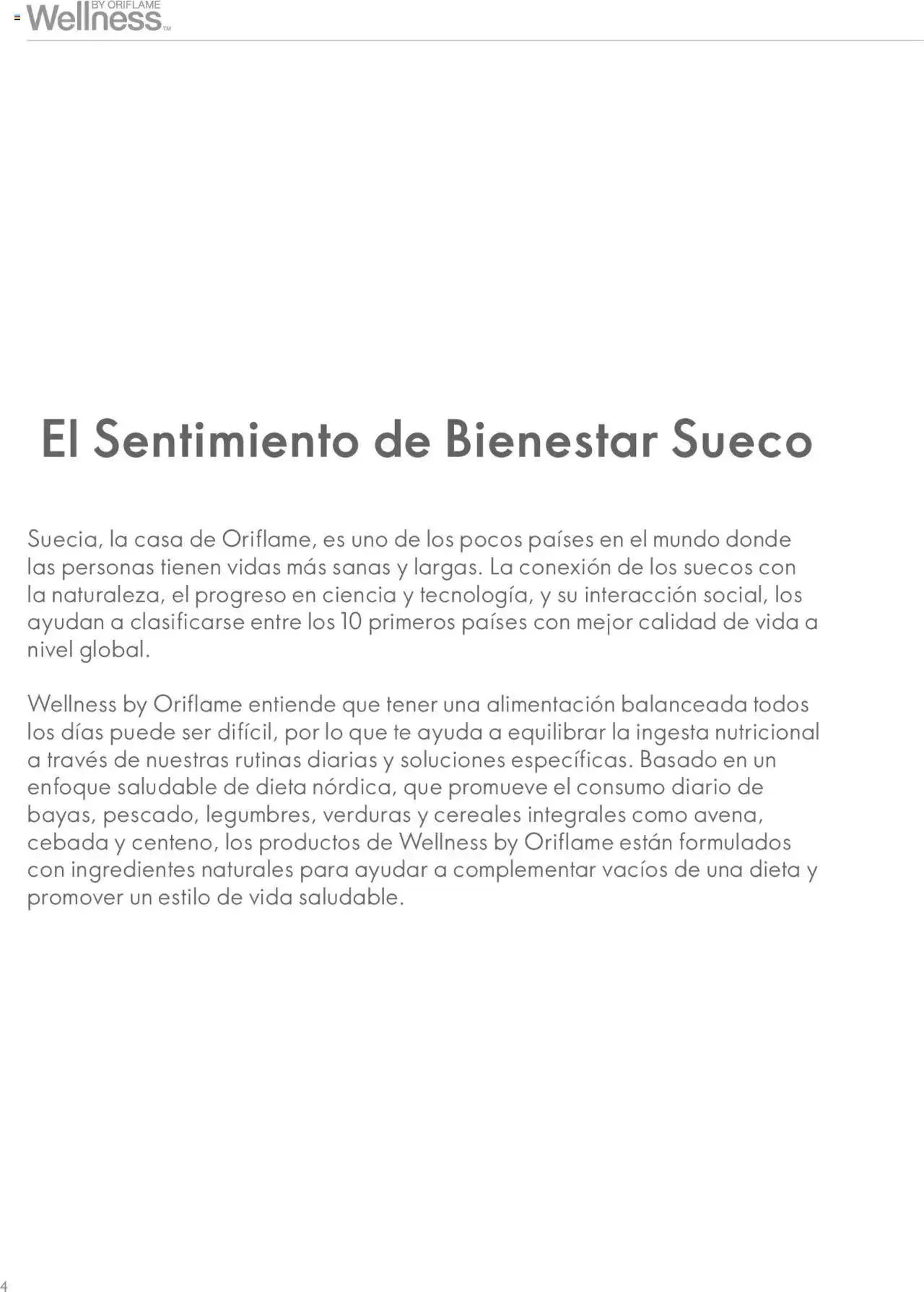 Catalogo de Oriflame - Guía de Producto Wellness 1 de junio al 31 de diciembre 2024 - Pag 4