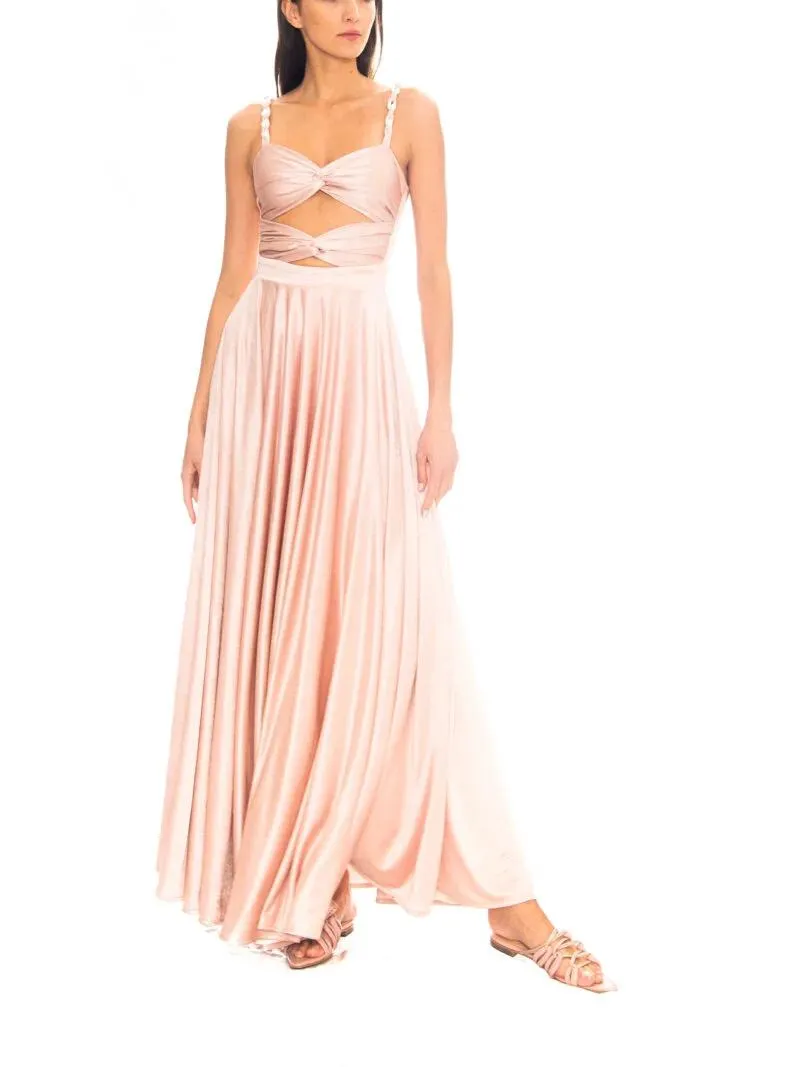 MONROE DRESS DUSTY ROSE