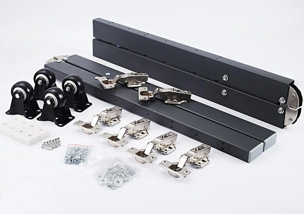 Herraje plegable para escritorio gris