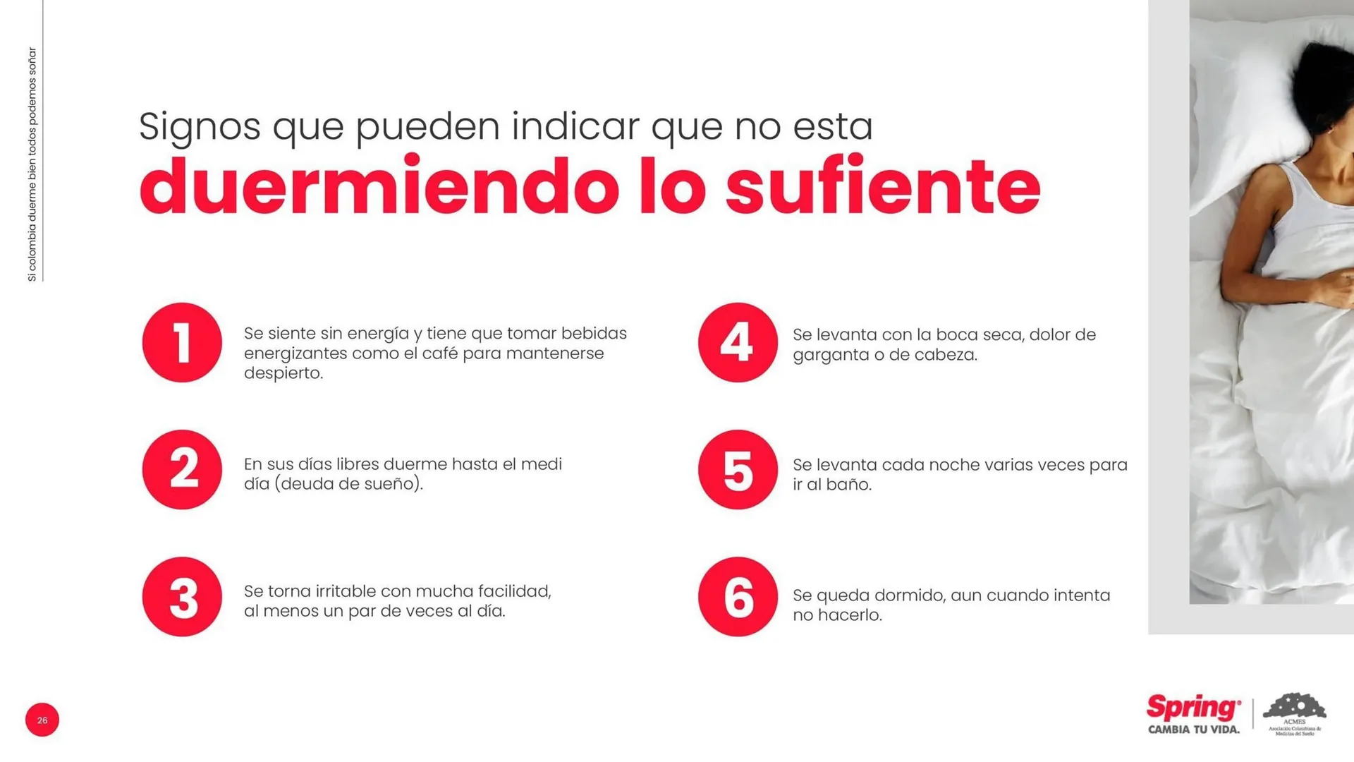 Catalogo de Catálogo Colchones Spring 3 de septiembre al 30 de septiembre 2025 - Pag 26