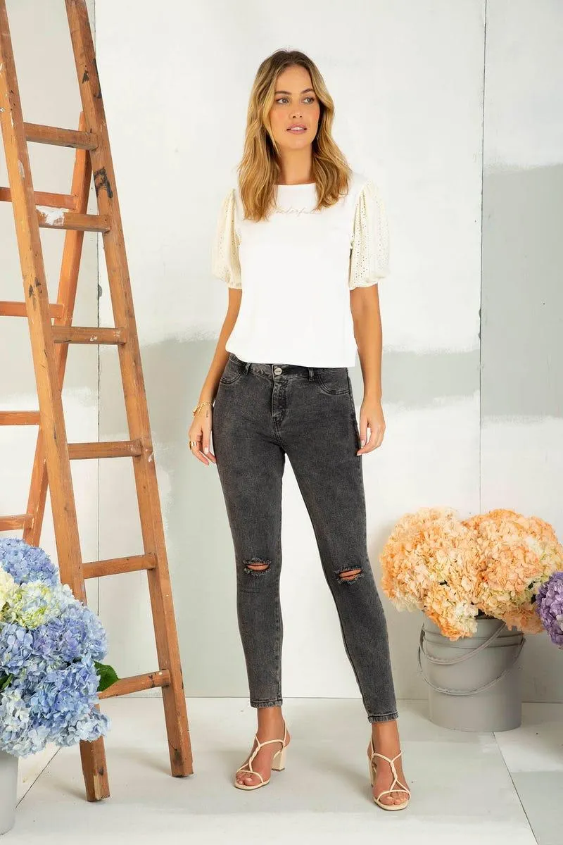 JEAN BOTA TUBO Negro