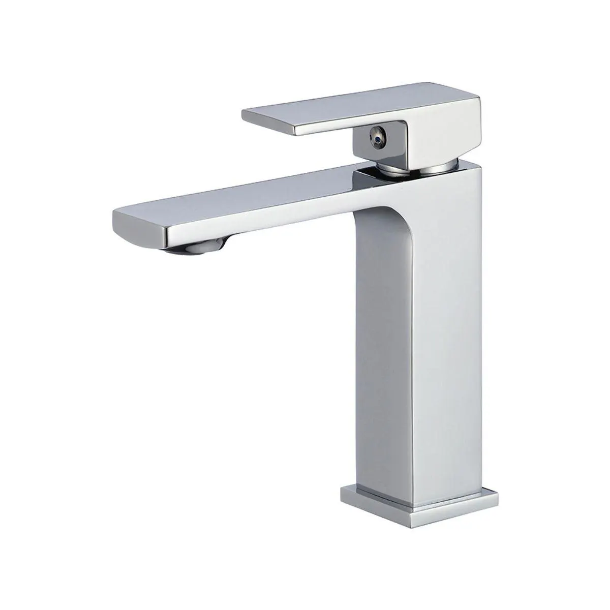 Grifería de lavamanos baja Square Slim Cromo
