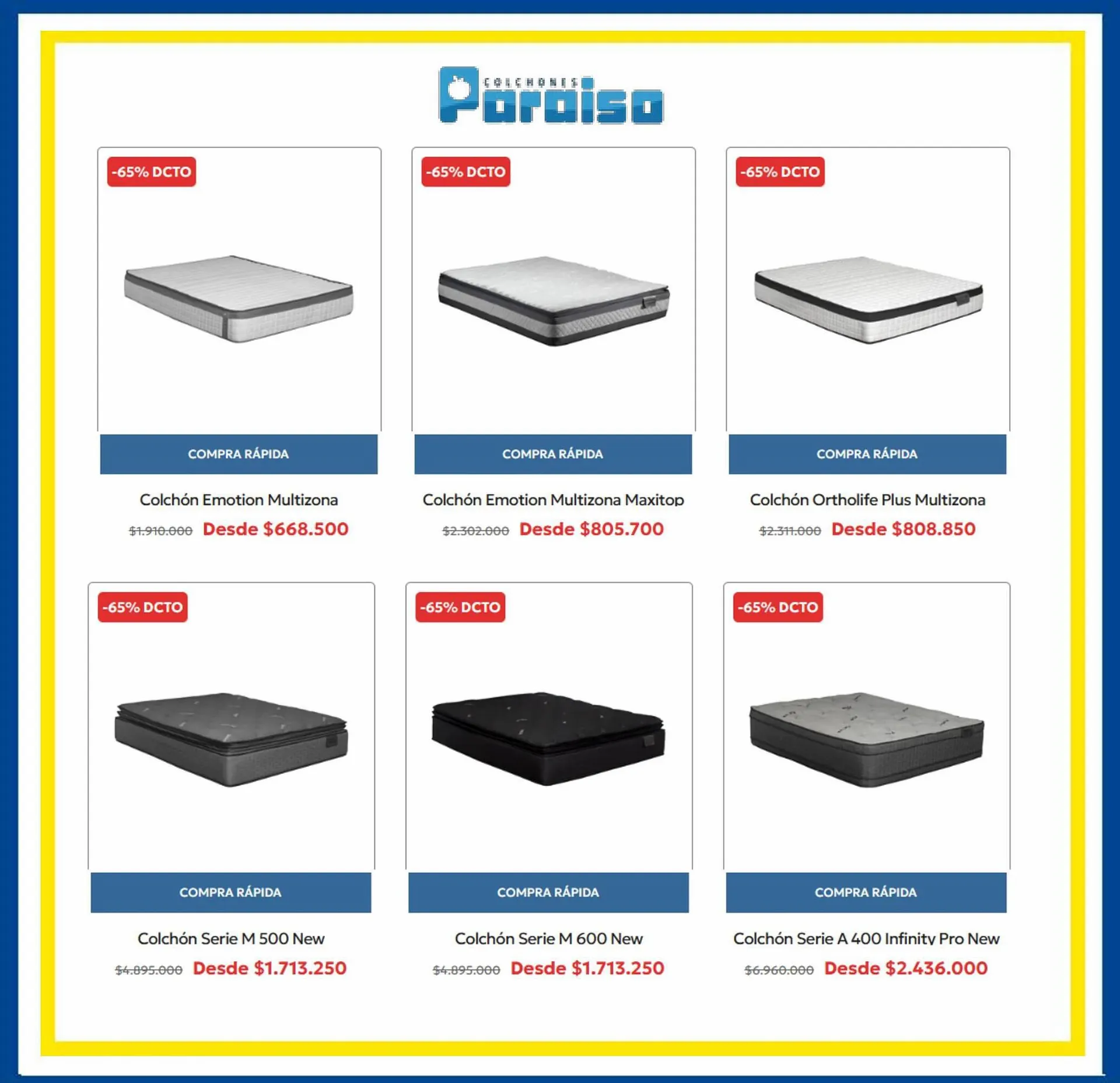 Catalogo de Catálogo Colchones Paraiso 8 de septiembre al 11 de septiembre 2023 - Pag 3