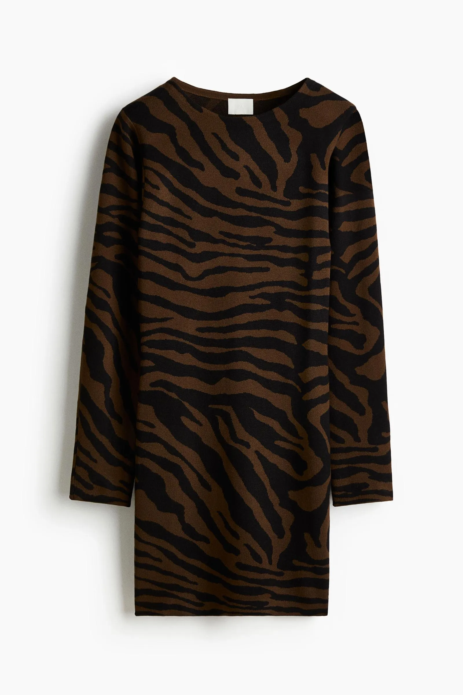 Vestido en tejido jacquard