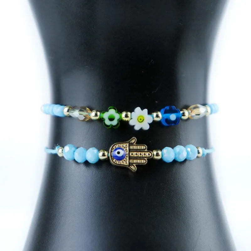 PULSERA TEJIDA SET X 2