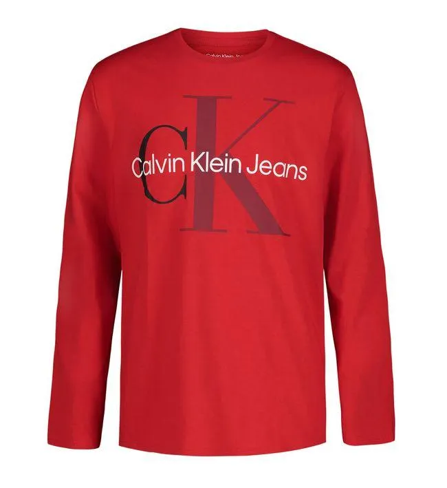 Camiseta Rojo Manga Larga Para Niño