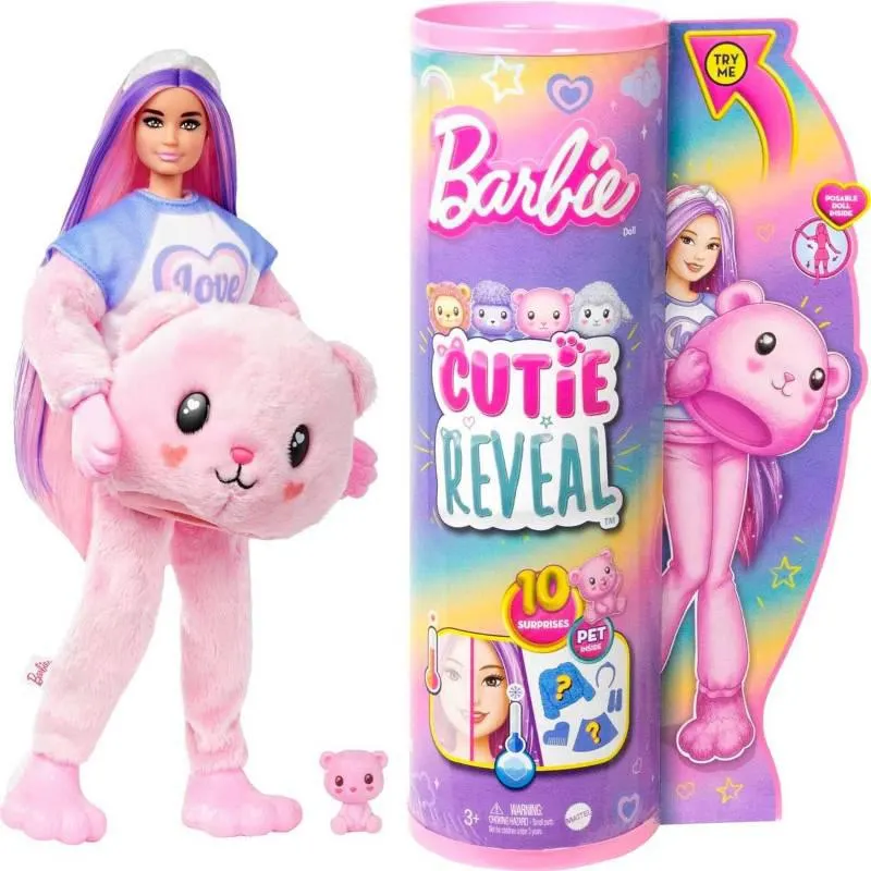 Muñeca Barbie Cutie Reveal Oso Amoroso