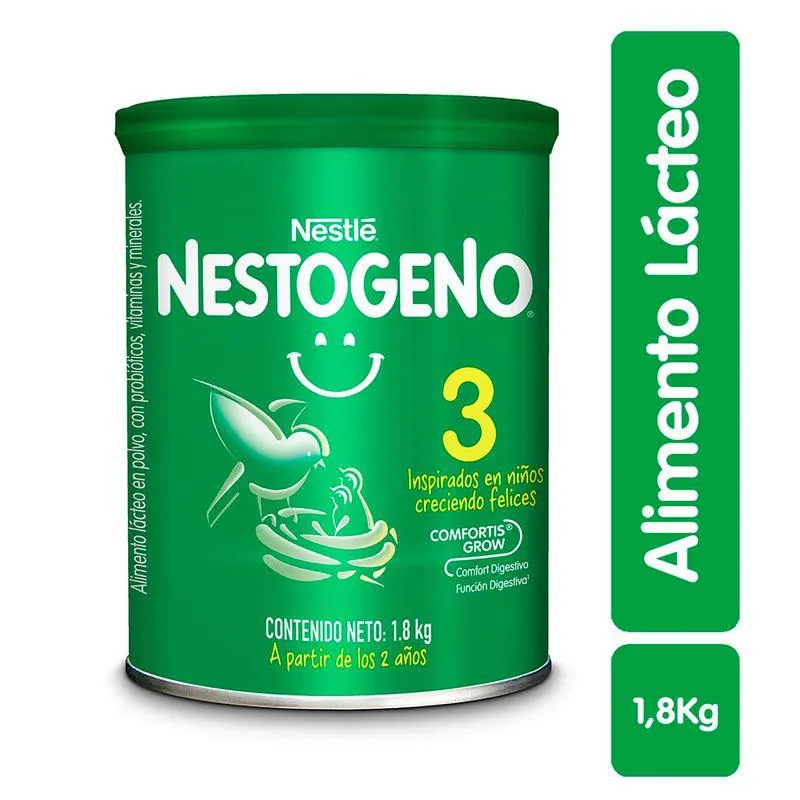 Alimento Lacteo Nestogeno 3 Lata X 1800 Gr