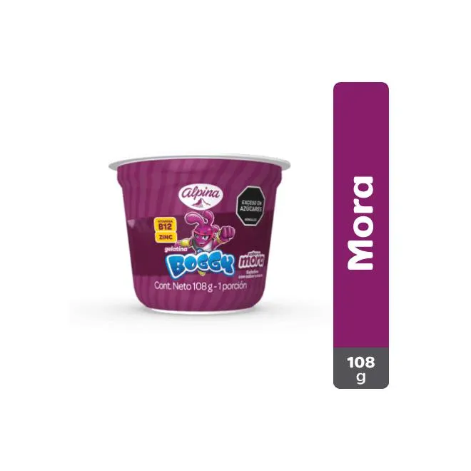 Gelatina Boggy Mora Vaso 108 g