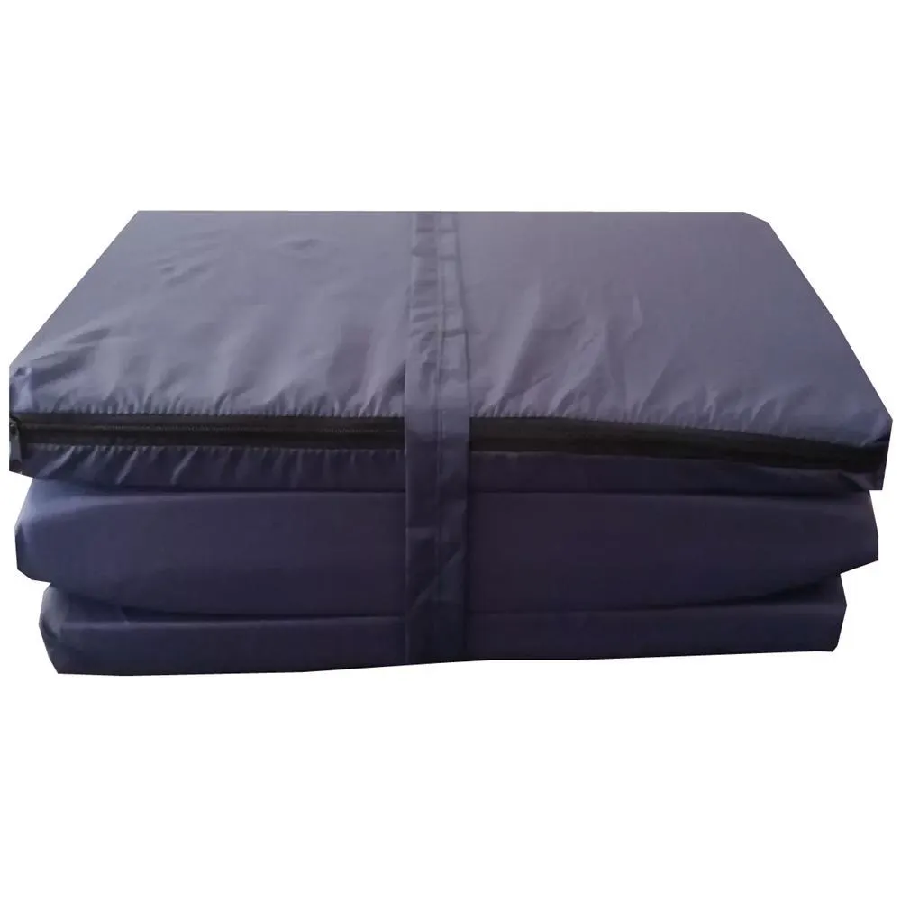 Colchoneta Ejercicio Tapete Gym Plegable Hogar Finca Azul