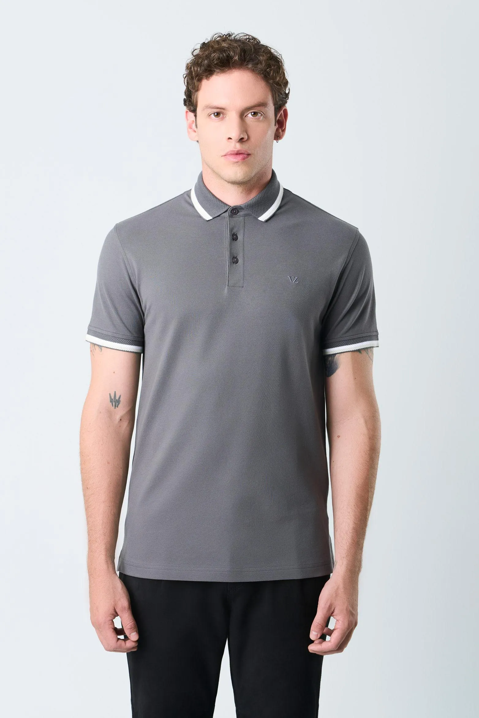 Polo Bilbao manga corta para hombre semi fitted